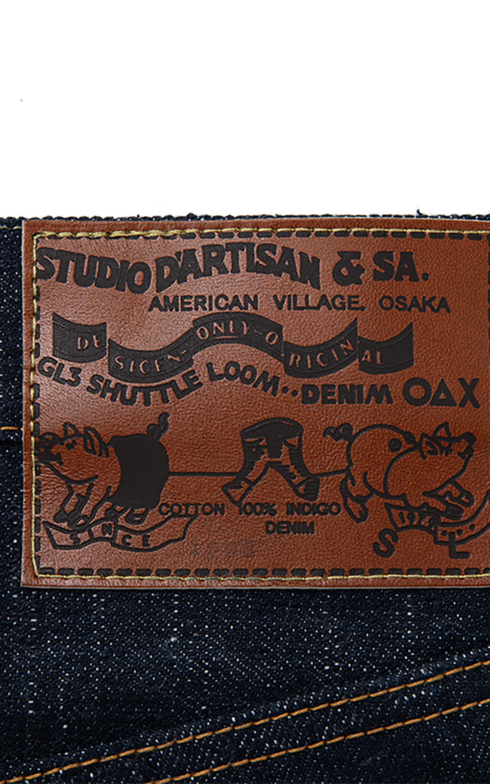 【美品】「STUDIO DARTISAN」USED加工Gジャン　L size Studio D'Artisan SP-068 40th Anniversary Charcoal Weft Jeans