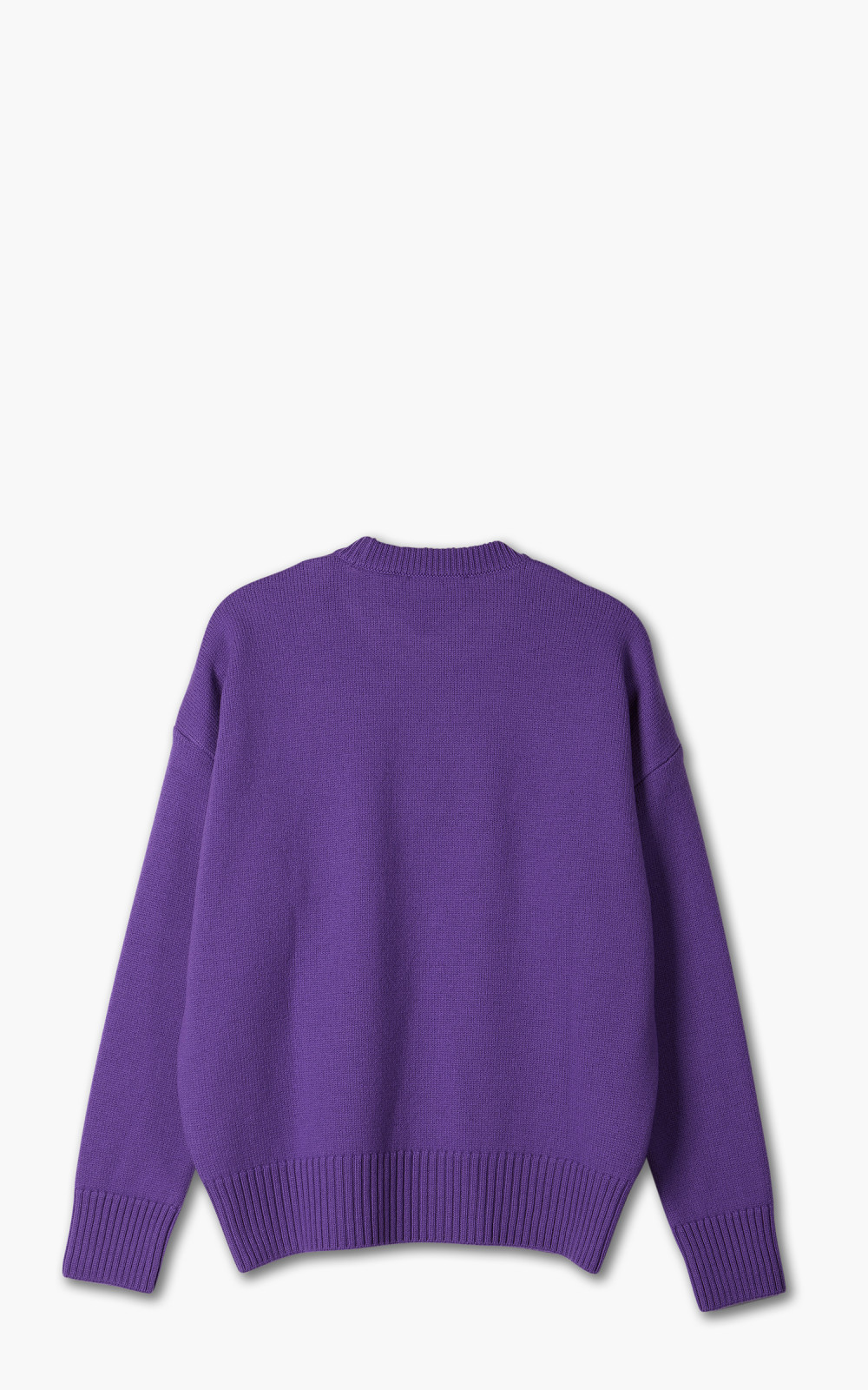 AMI Paris ADC Crewneck Sweater Cotton Purple/Black | Cultizm