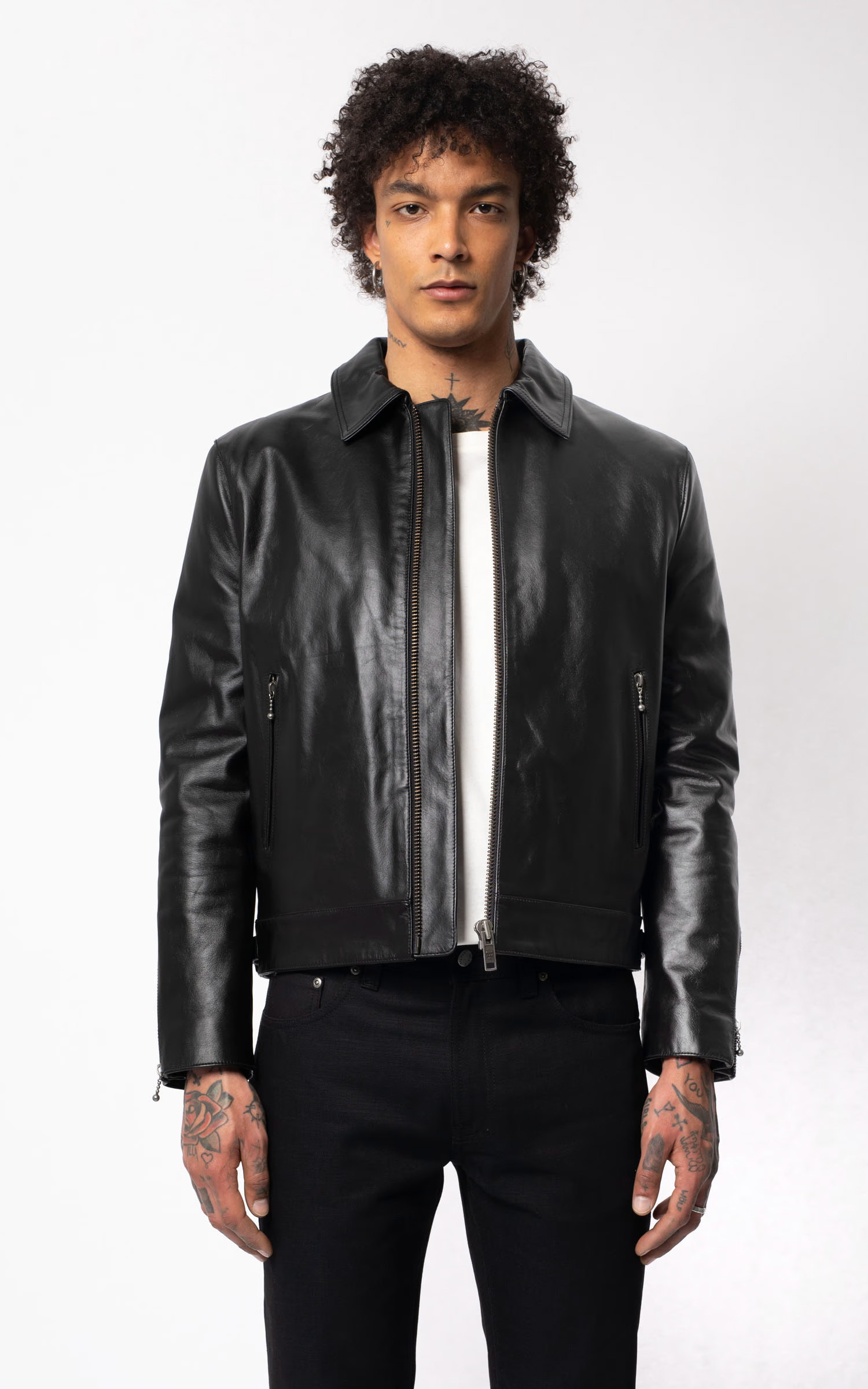 Nudie Jeans Eddy Leather Jacket Black | Cultizm