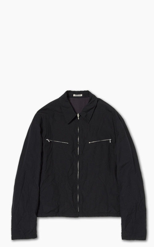 Auralee High Count Wool Poplin Blouson Black