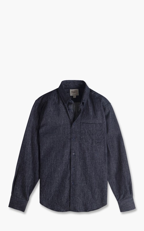 Naked & Famous Denim Easy Shirt Slup Nep Rinsed Denim Indigo 120183211-IND