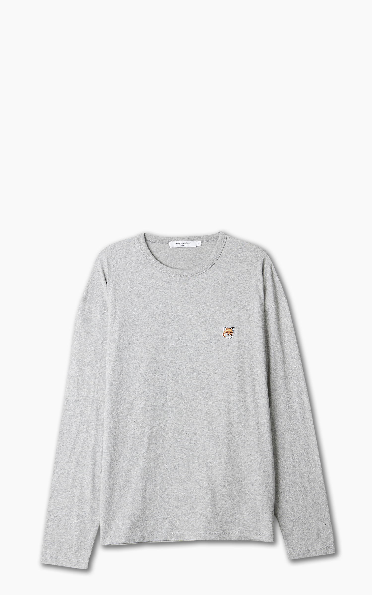 Maison Kitsuné Fox Head Patch Regular Long-Sleeved T-Shirt