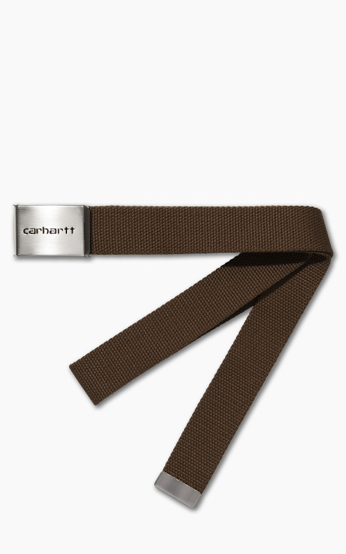 Carhartt WIP Clip Belt Chrome Tamarind