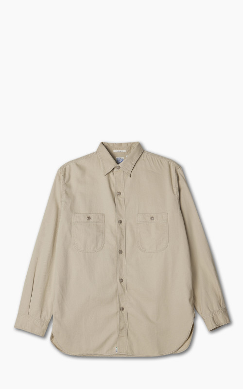 OrSlow Vintage Fit Work Shirt Beige