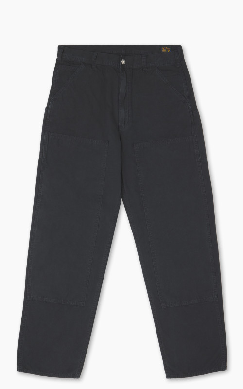 OrSlow Double Knee Utility Poplin Work Pants Black