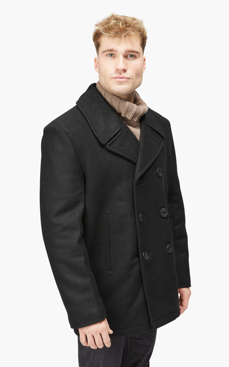 Military Surplus US Navy Pea Coat Black | Cultizm