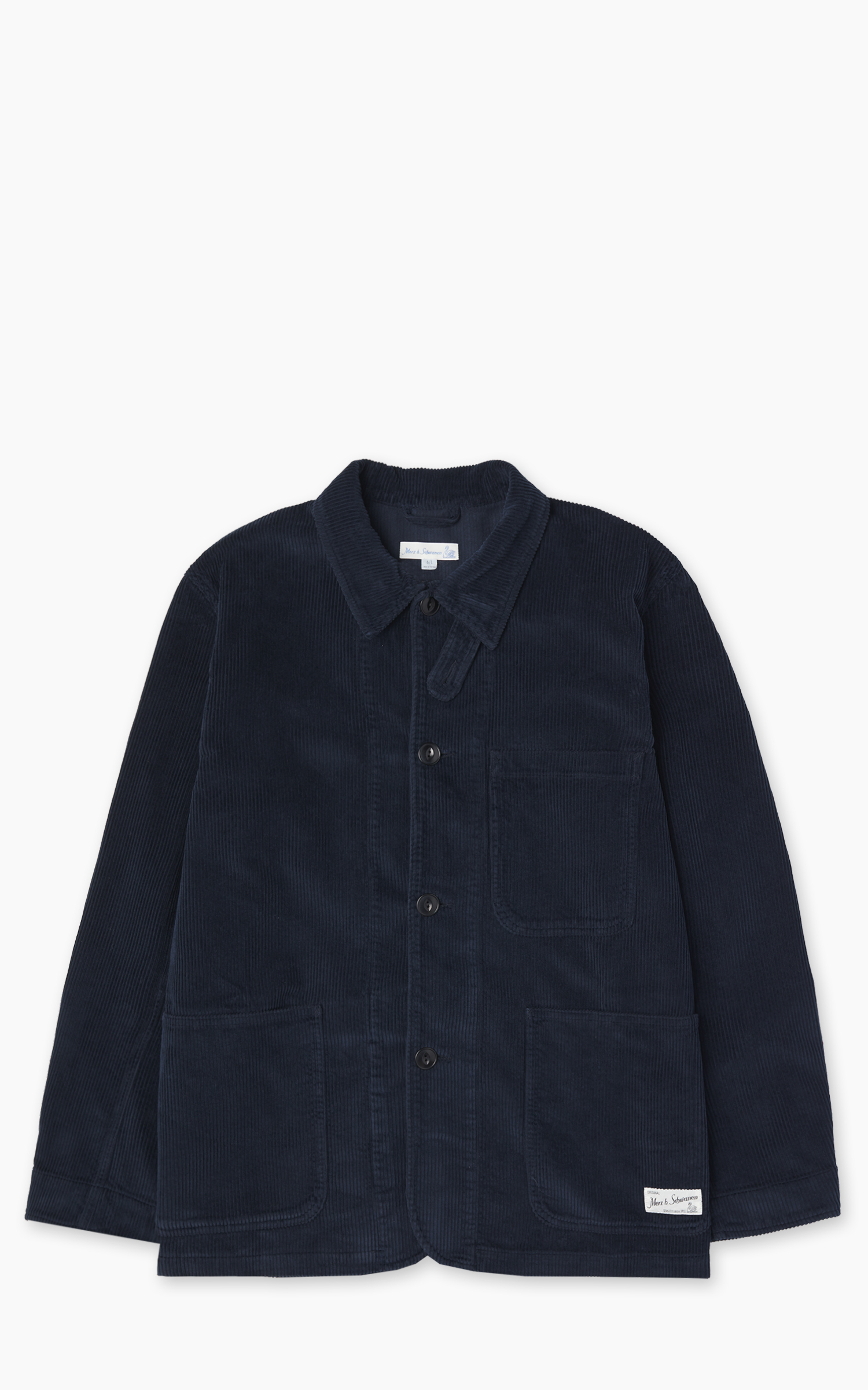 Merz b. Schwanen JKT03C Corduroy Jacket Dark Navy | Cultizm Merz b. Schwanen JKT03C Corduroy Jacket Dark Navy | Cultizm