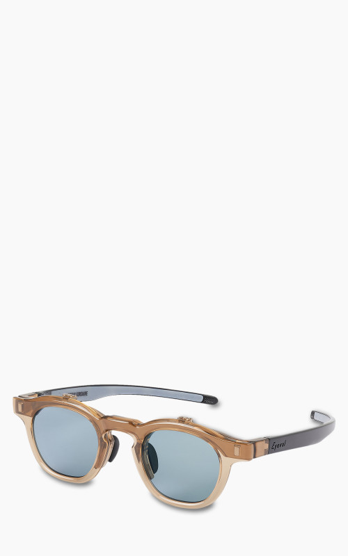 Kaptain Sunshine x Eyevol La Grande Plage Sunglasse Matte Brown x Blue