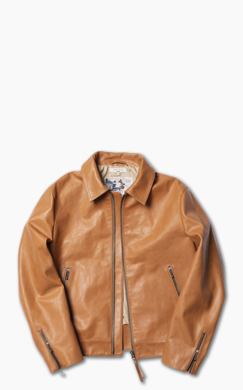 Nudie Jeans Eddy Nappa Leather Jacket Cognac