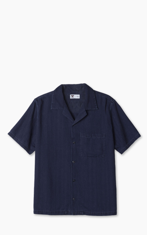 Tellason Bowling Shirt Dyed Indigo