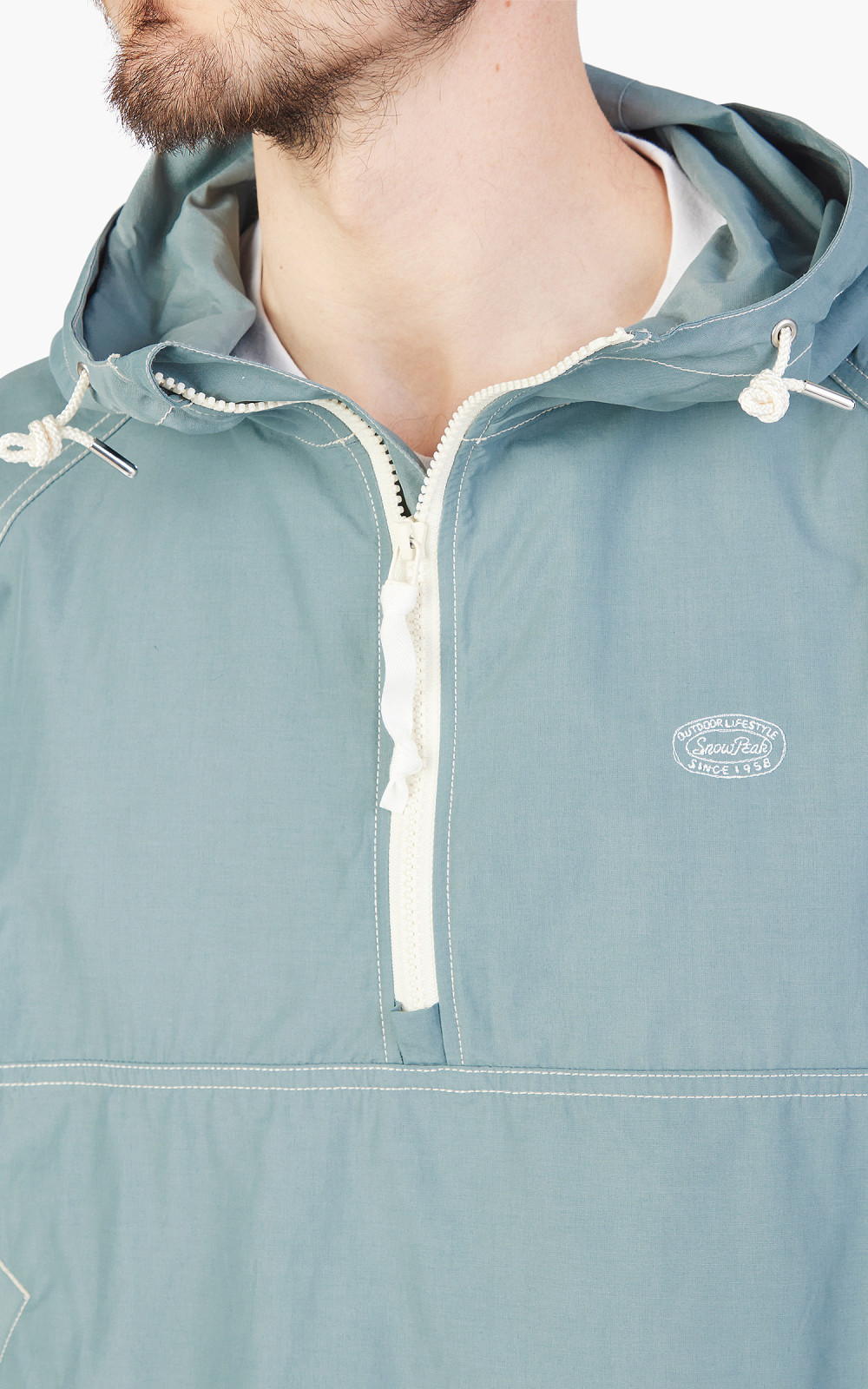 Snow Peak Light Mountain Cloth Parka Blue | Cultizm