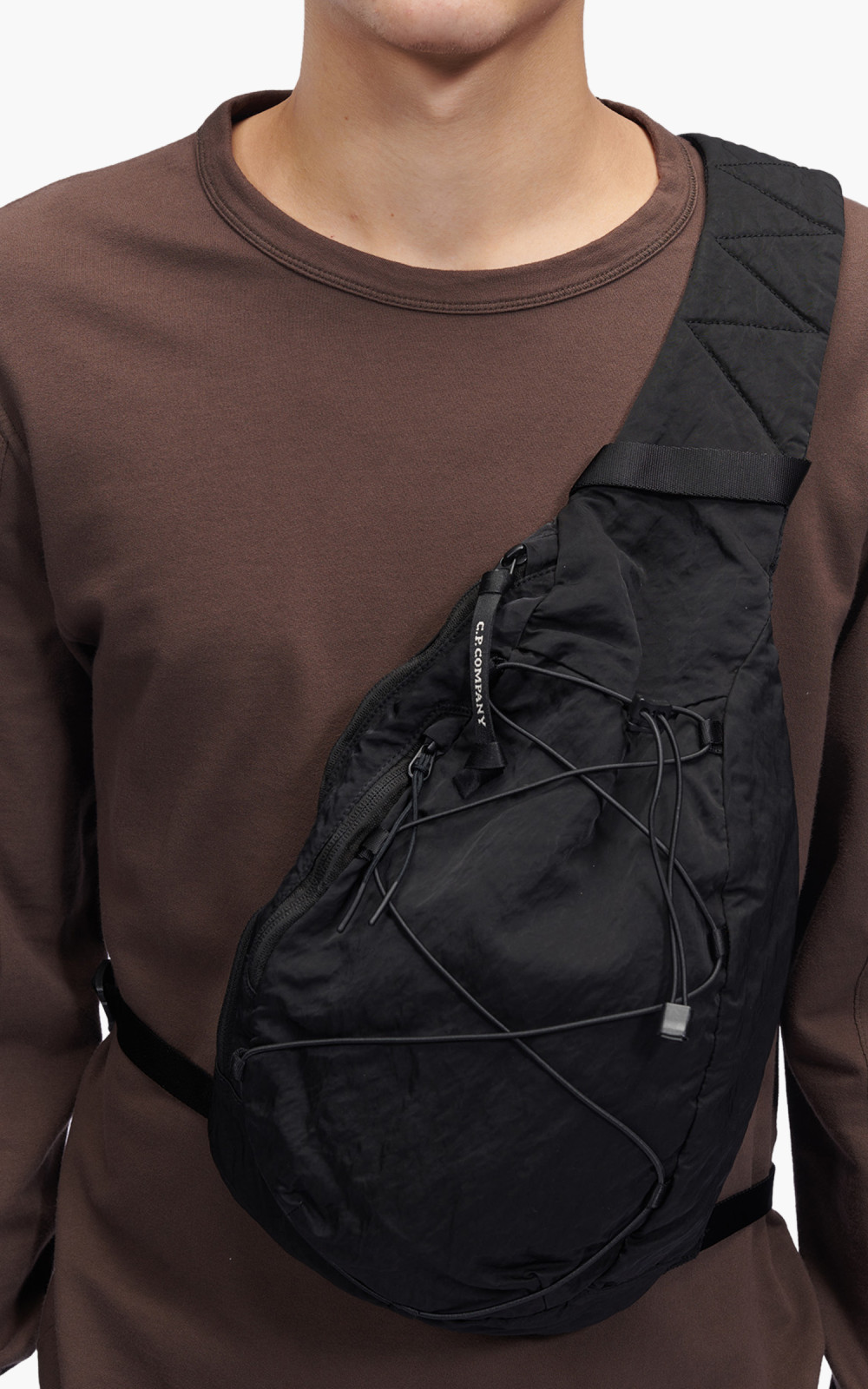 C.P. Company Nylon B Crossbody Backpack Black | Cultizm