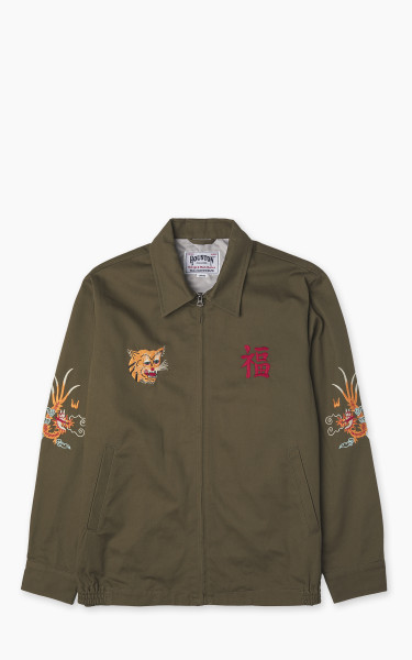 Houston Vietnam Jacket Map Olive Drab