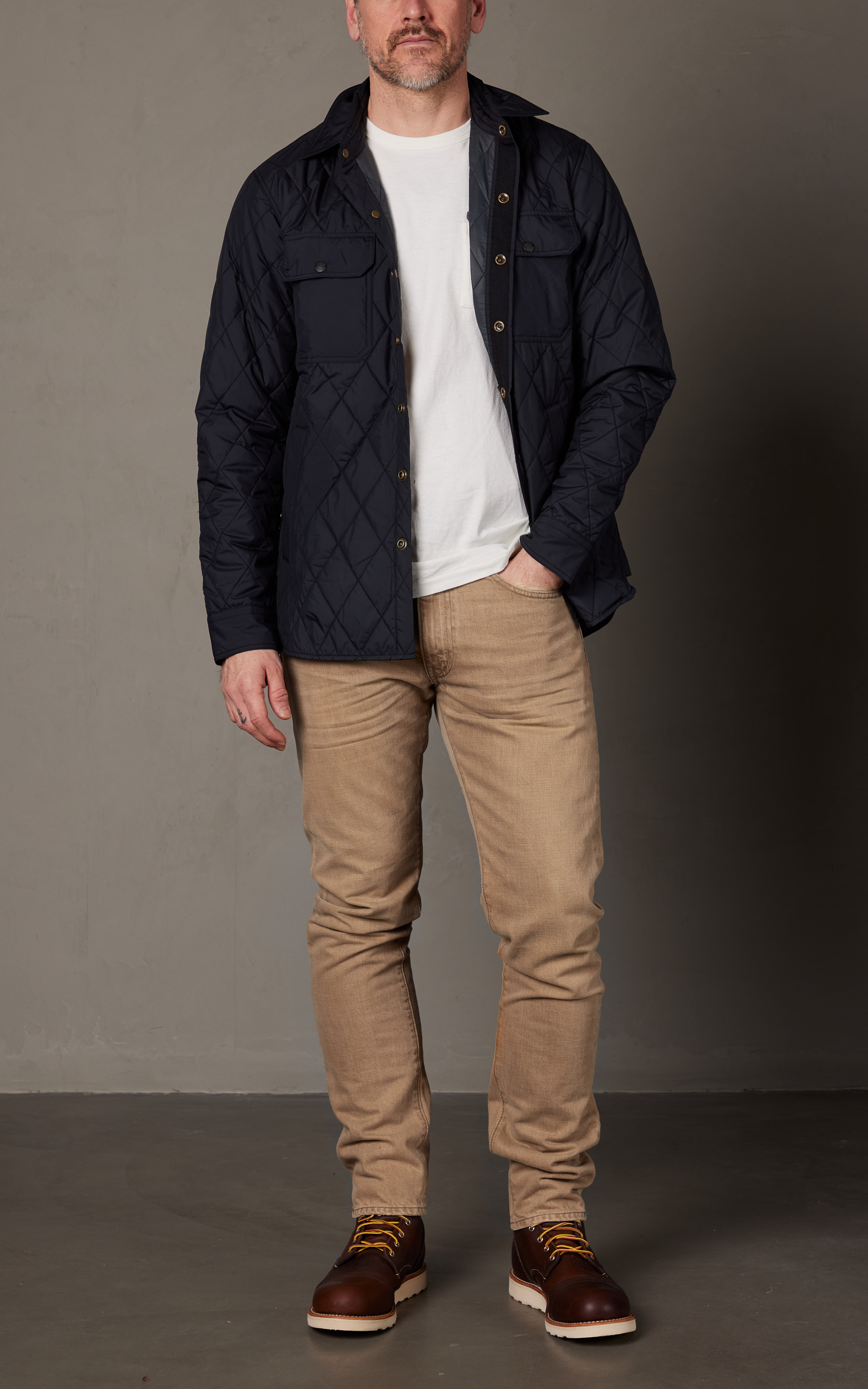 RRL Quilted Shirt Jacket Black | Cultizm RRL Quilted Shirt Jacket Black | Cultizm