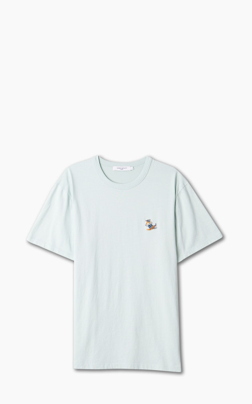 Maison Kitsuné Dressed Fox Patch Classic T-Shirt Blue Haze