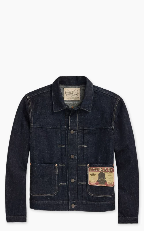 RRL Limited-Edition Embroidered Denim Jacket Rinse
