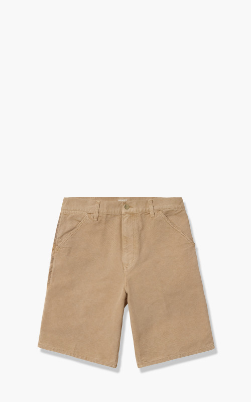 Carhartt WIP Single Knee Short Dusty H Brown Worn Canvas I027942.07E.FH.00