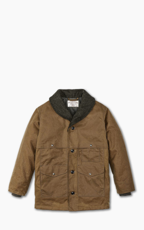 Filson Tin Cloth Insulated Packer Coat Dark Tan