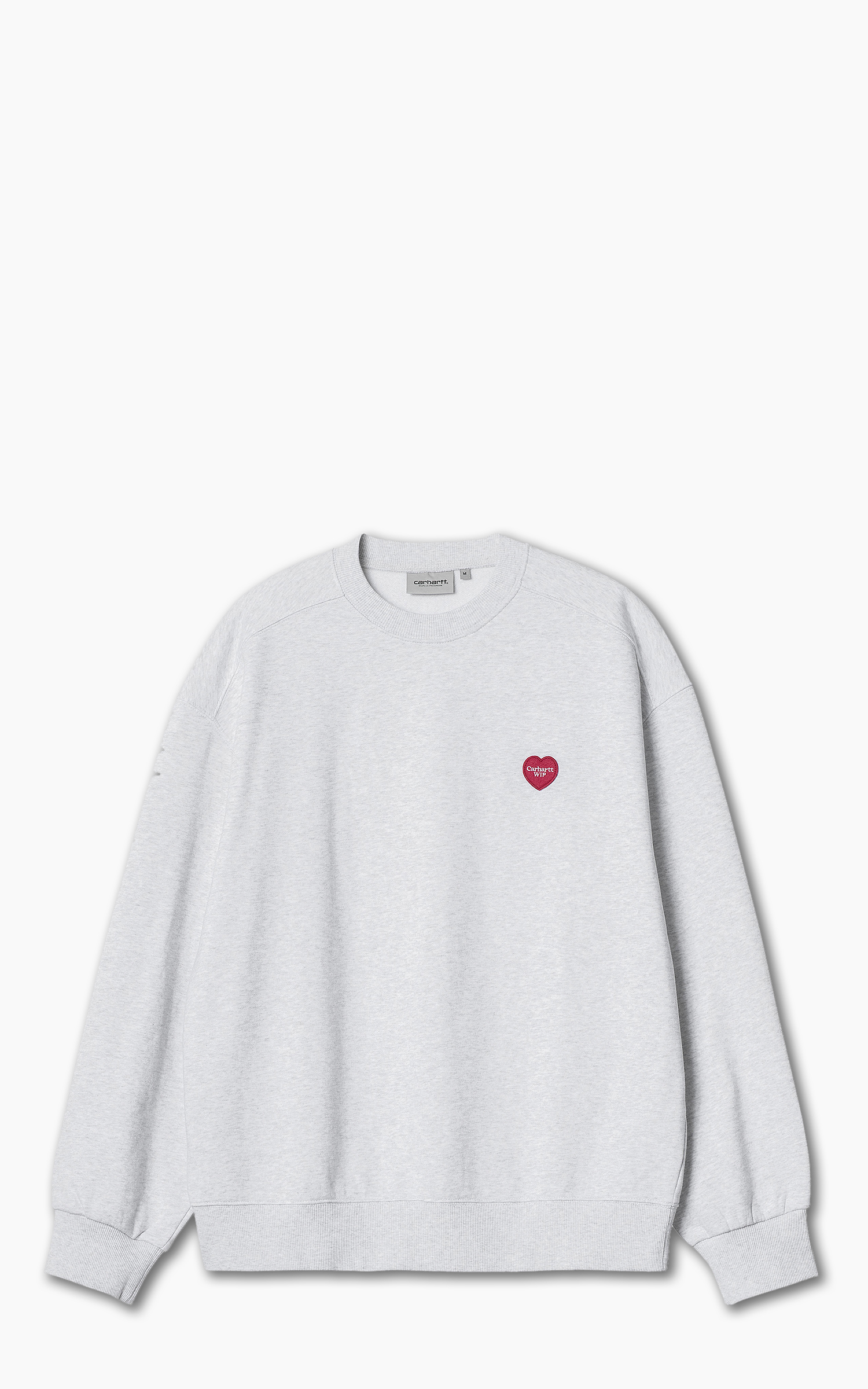 Carhartt WIP Heart Patch Sweat Ash Heather | Cultizm