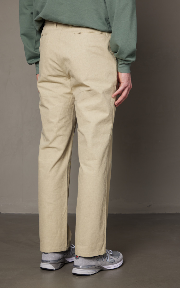 Auralee Cotton Oiled Canvas Pants Light Beige – Neighbour