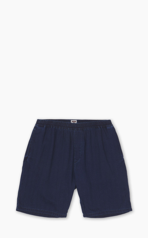 Tellason Easy Shorts Herringbone Dyed Indigo