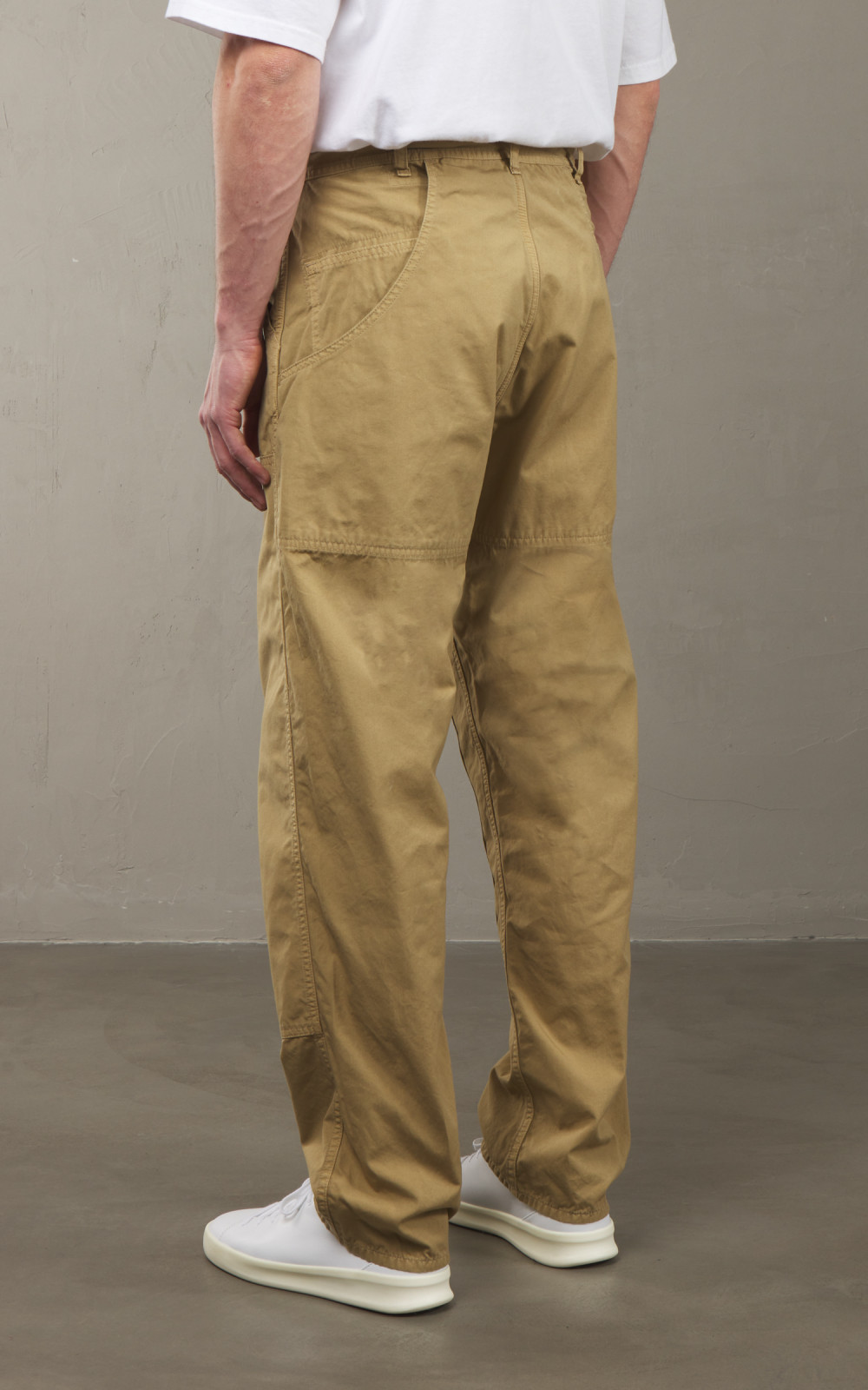 orSlow VINTACEFITARMYTROWSERS Ｓ OrSlow Double Knee Utility Poplin Work Pants Khaki | Cultizm