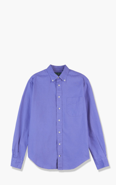 Gitman Vintage Button Down L/S Shirt Oxford Periwinkle Overdye Turquoise 6C402VS19-45