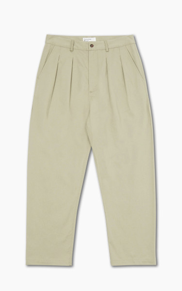 Universal Works Double Pleat Pant Twill Stone