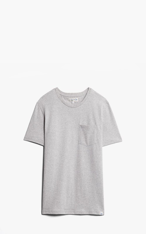 Merz b. Schwanen CTP01 Crew Neck Pocket Tee Greymelange