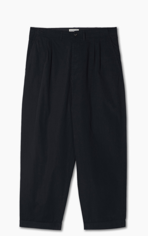 Merz b. Schwanen PANTS03 Pleated Front Pants Dark Navy