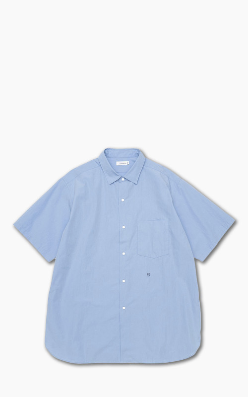 Nanamica Regular Collar Wind S/S Shirt Sax