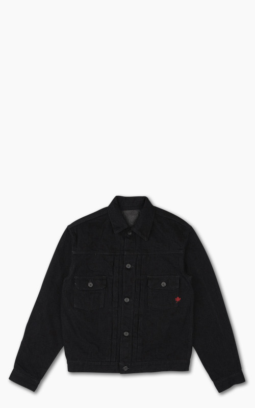 Naked & Famous Denim Heritage Denim Jacket MIJ13 Okayama Spirit Kuro 16oz