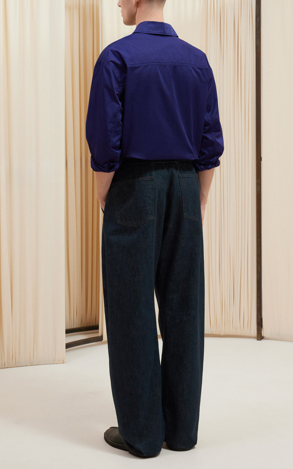 Lemaire Twisted Belted Pants Denim Indigo | Cultizm Lemaire Twisted Belted Pants Denim Indigo | Cultizm