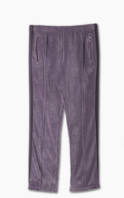 Needles Narrow Track Pant C/Pe Velour Purple