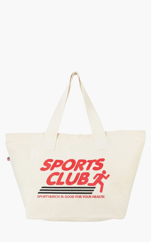 Sporty & Rich Sports Club Tote Bag Natural