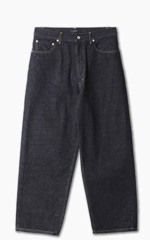 YLÈVE 13.5oz Denim Baggy Trousers Indigo