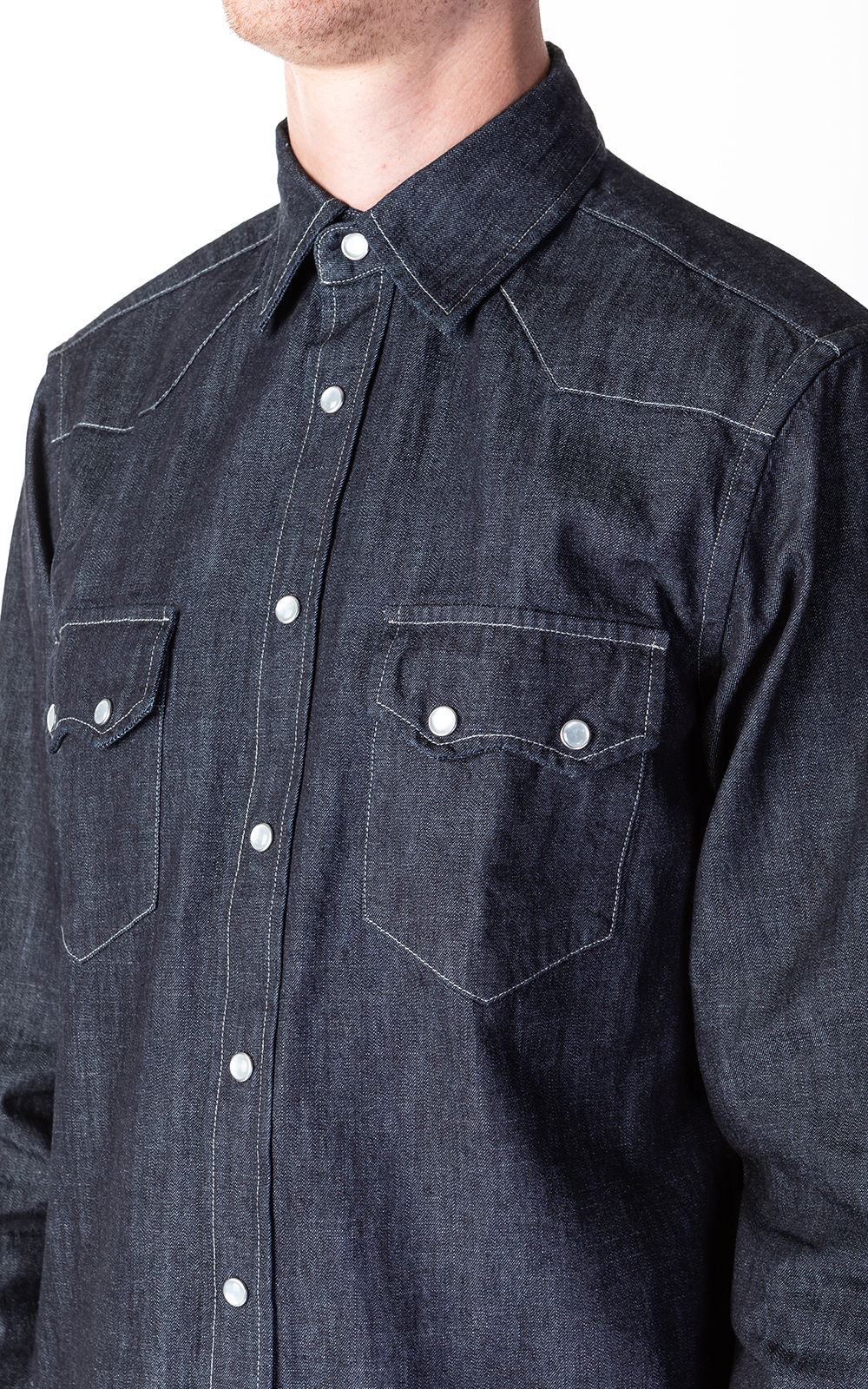 Tellason Cowboy Shirt Dry Indigo | Cultizm