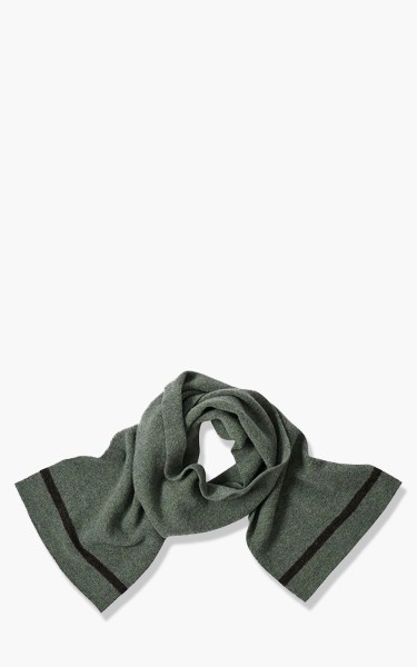 Margaret Howell MHL. Tipped Felted Scarf Lambswool /CSN Sage/Cocoa
