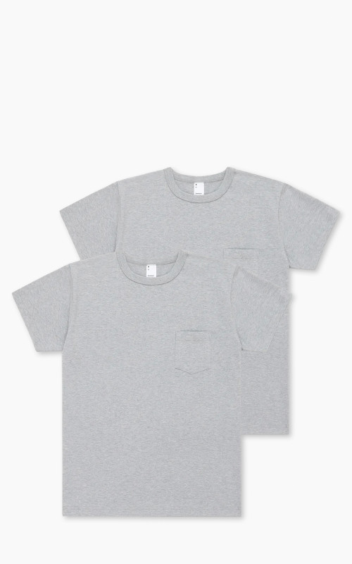 3sixteen Heavyweight Pocket T-Shirt 2 Pack Heather Grey