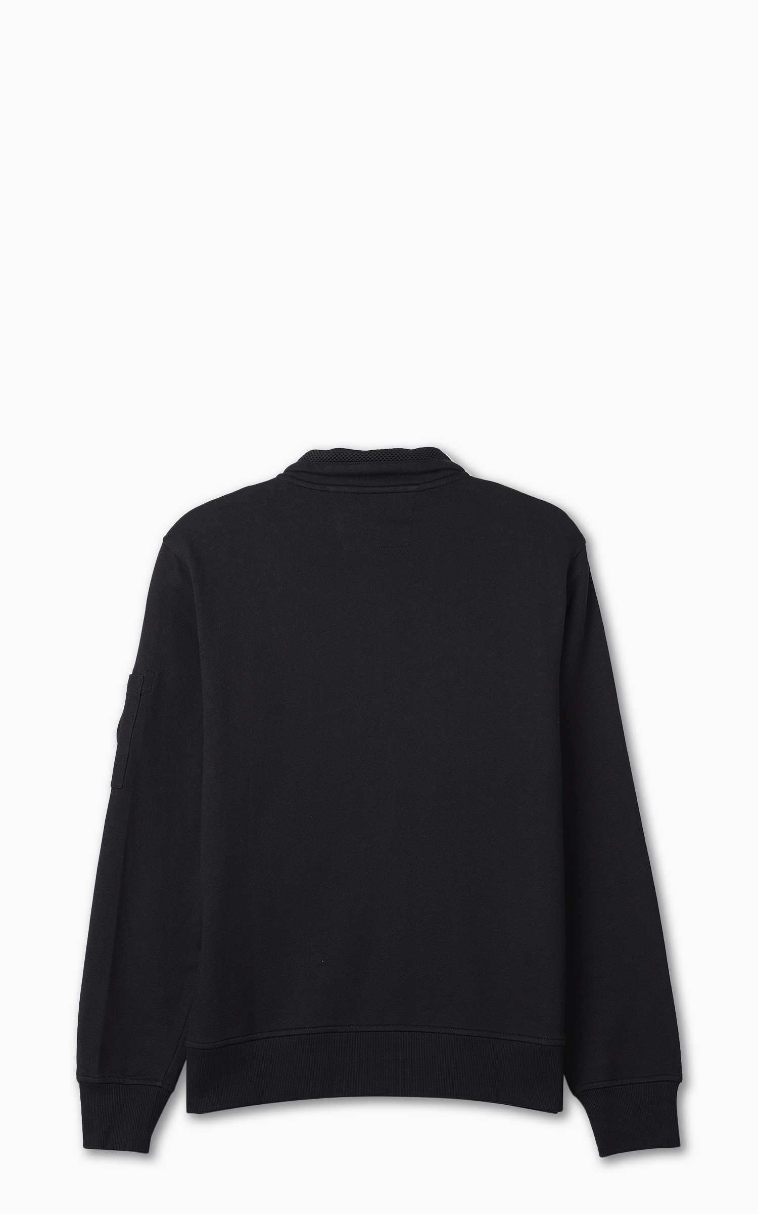 C.P. Company Diagonal Raised Fleece Full Zipped Sweatshirt Black | Cultizm