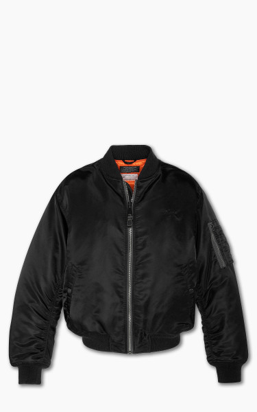 Schott NYC Airforce 90s Fit MA-1 Bomber Jacket Black