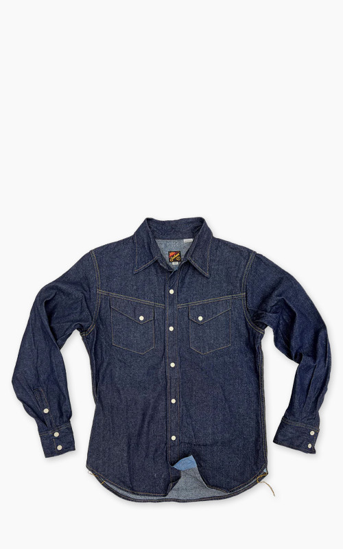 Mister Freedom Appaloosa Western Snap Denim Shirt Indigo