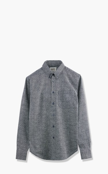 Naked &amp; Famous Denim Easy Shirt Kimono Dots Indigo