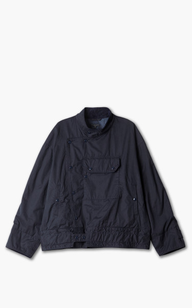Engineered Garments Moto Jacket PC Coated Cloth Dark Navy 