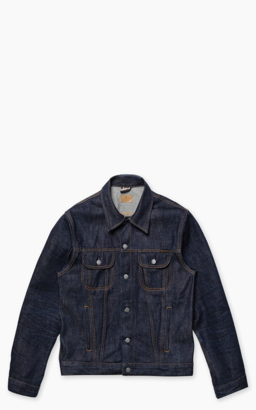 Nudie Jeans Danny Ace Selvage Denim Jacket Dry Bue