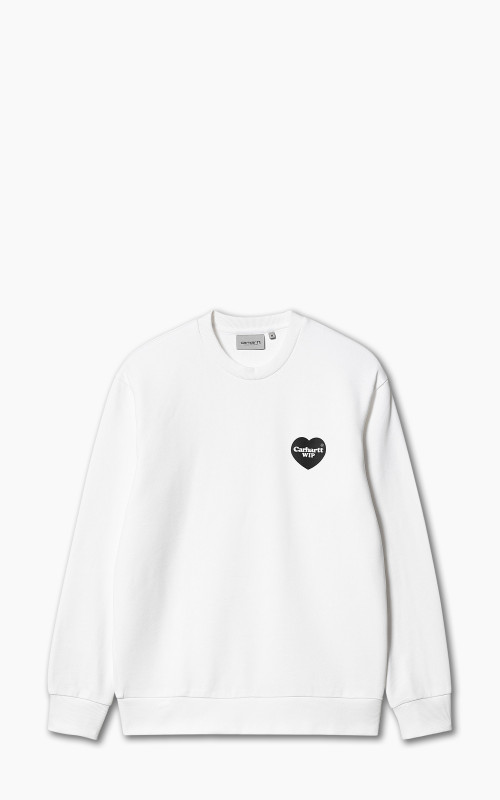 Carhartt WIP Heart Bandana Sweat White/Black Stone Washed