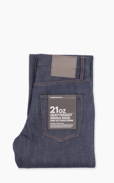 The Unbranded Brand UB721 Wide Fit Heavyweight Selvedge Indigo 21oz