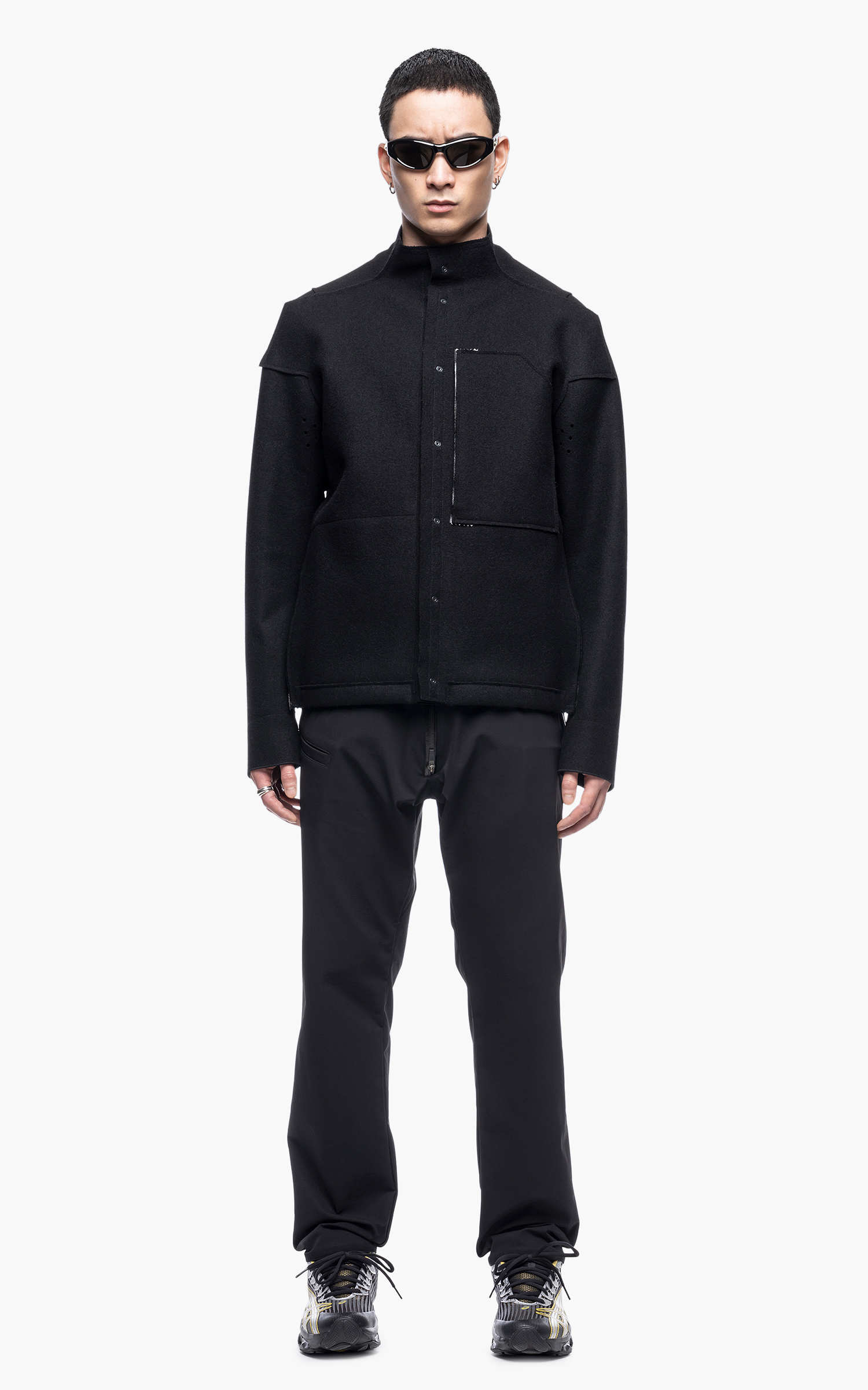 Acronym J70-BU Softshell Burel® Wool Jacket Black | Cultizm