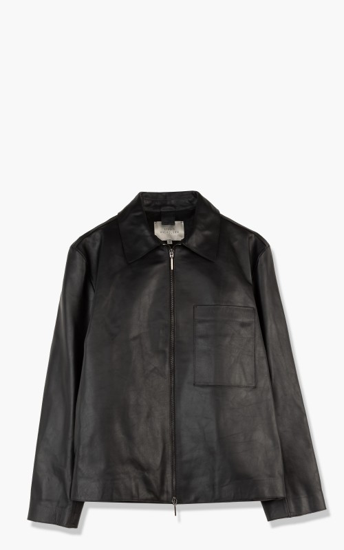 Studio Nicholson Rafi Leather Jacket Black