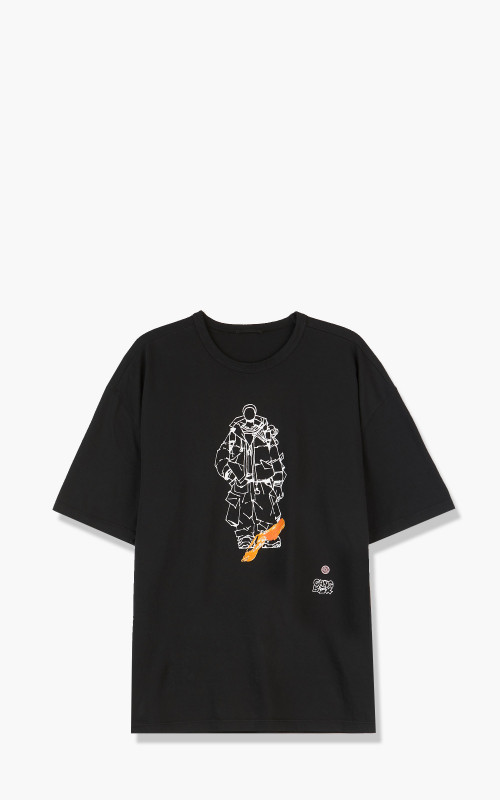 Ten C x Gang Box Manica Corta T-Shirt Black 22CTCUH02101-A06338-999